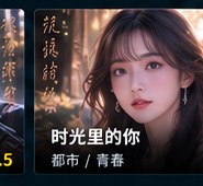 神瞳觉醒ai短剧《时光里的你》AI短剧海报